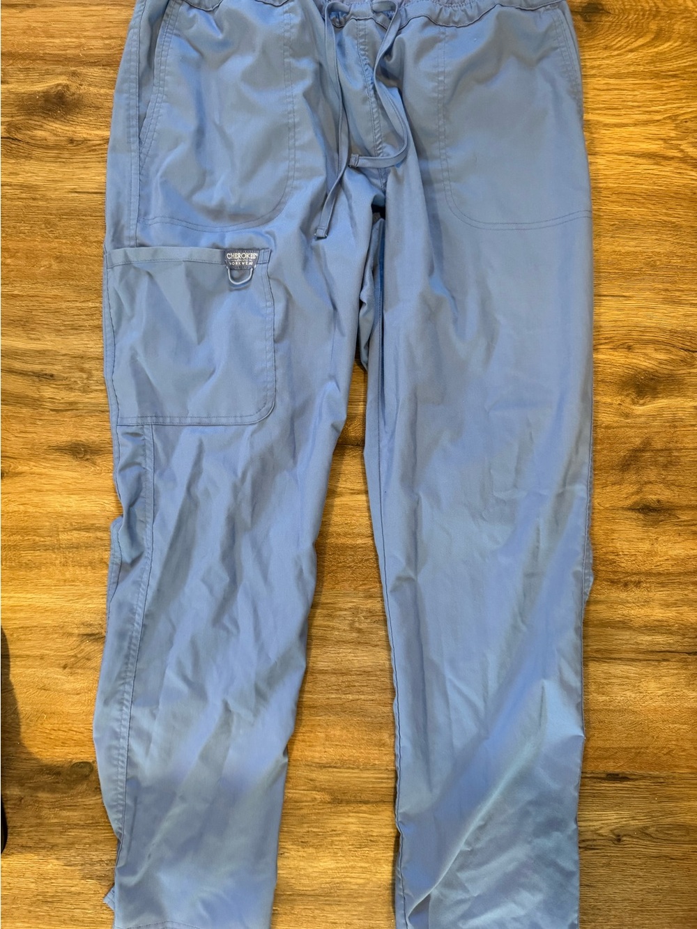 Women’s Cherokee ceil blue straight leg scrub bottom size L